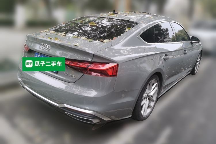 Used Audi A5 2022 Sportback 40 TFSI Fashionable and Dynamic Model Rear Right 45 Deg