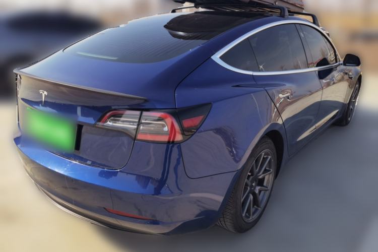 Used Tesla Model 3 2019 Long-Range Rear-Wheel-Drive Version Rear Right 45 Deg