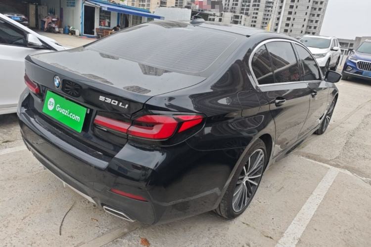 Used BMW 5 Series 2021 Facelifted 530Li Leading Edition M Sport Package Rear Right 45 Deg