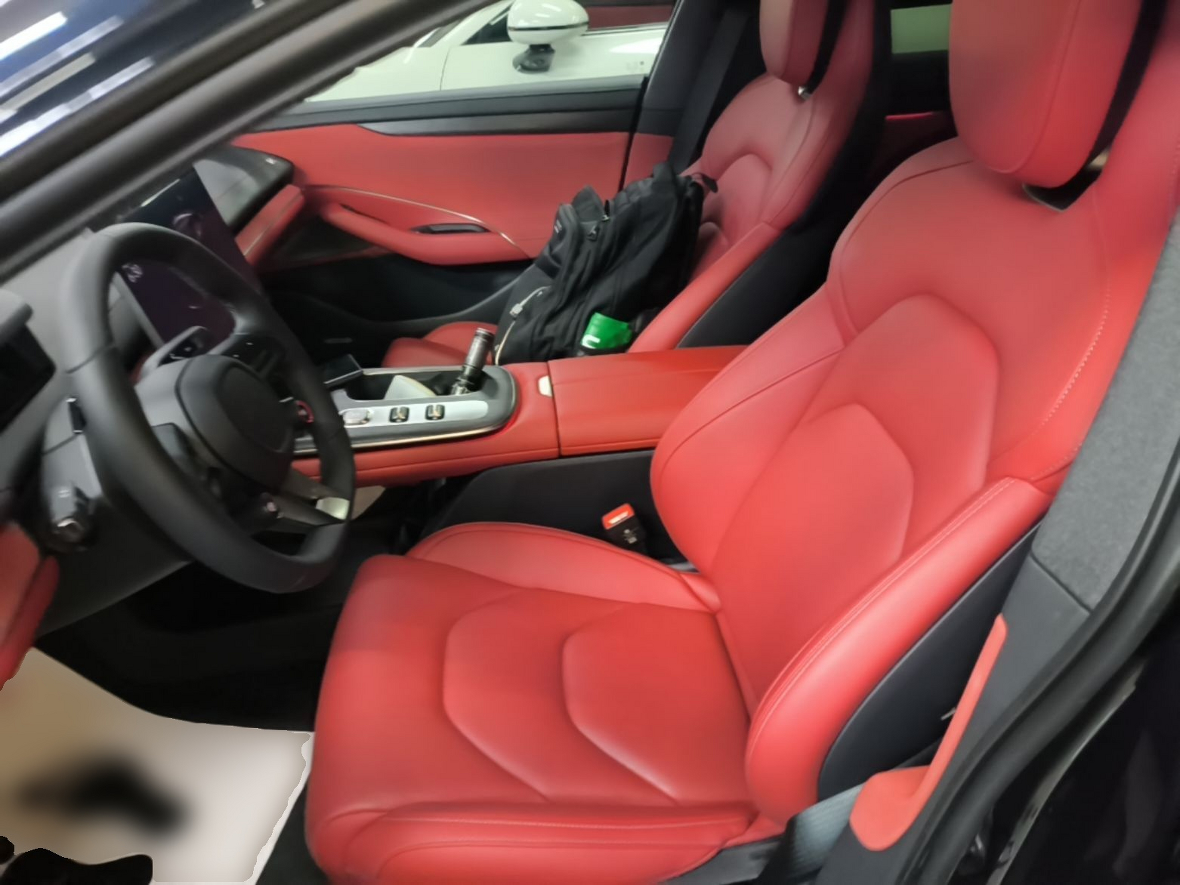 Vordere Reihe im Auto