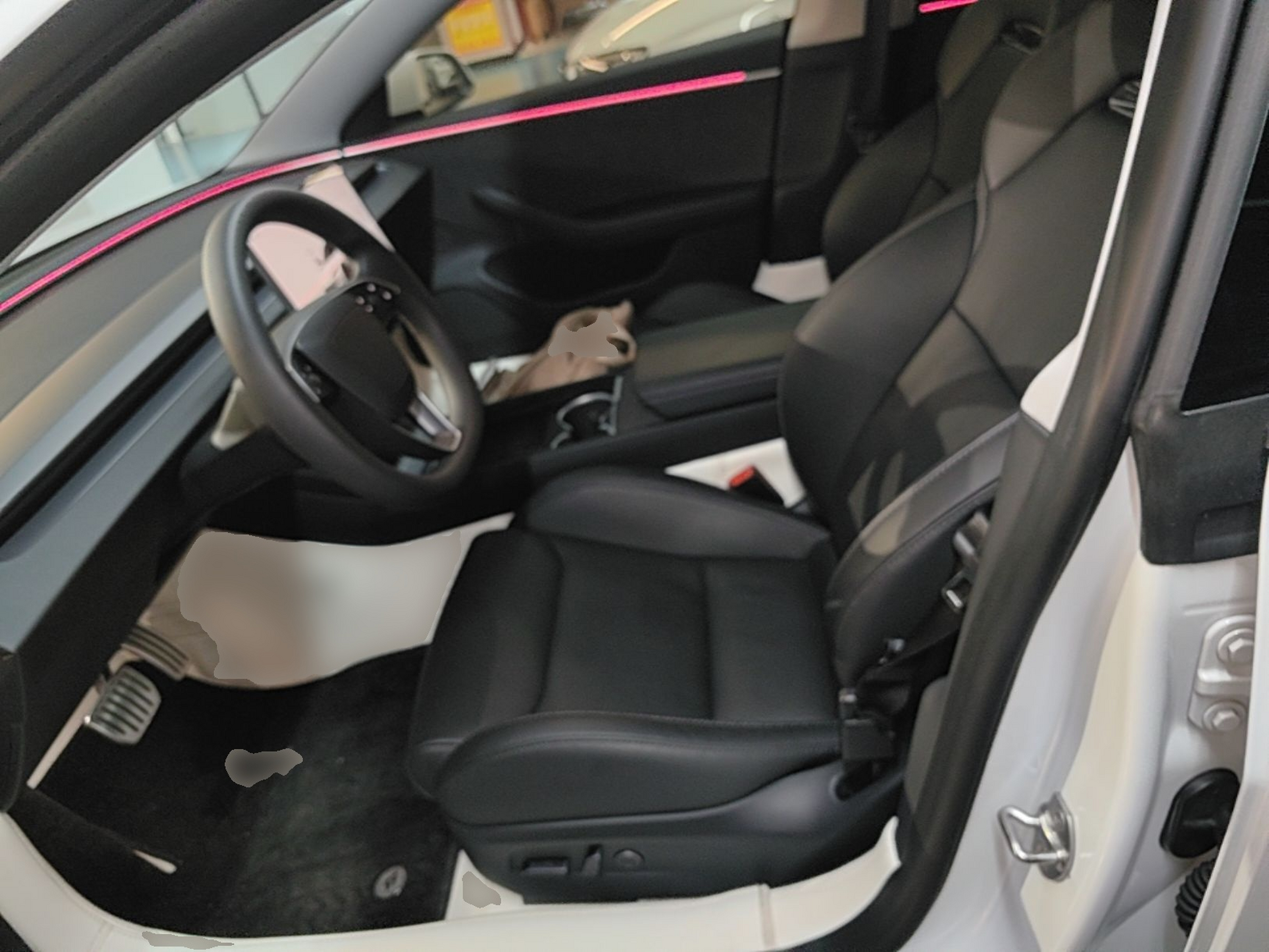 Vordere Reihe im Auto
