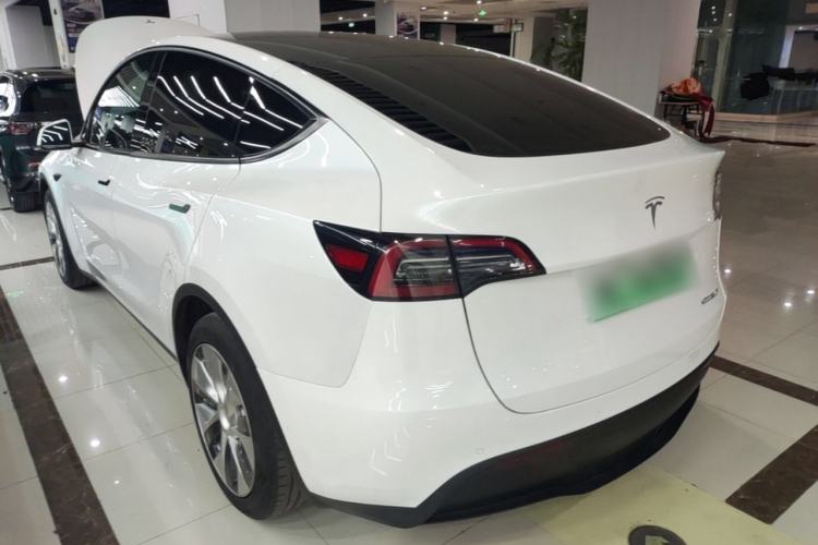 Used Tesla Model Y 2021 Standard Range Rear-Wheel Drive Version Rear Left 45 Deg