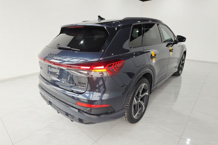 Used Audi Q4 e-tron 2024 50 e-tron quattro Creation Edition Midnight Rear Right 45 Deg