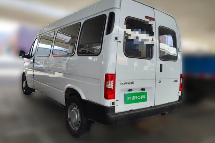 Used JMC Transit 2019 2.8T Commercial Version Long Wheelbase Mid-Roof 6-Seater Rear Single Tire China VI Emission Standard – JX493 Rear Left 45 Deg