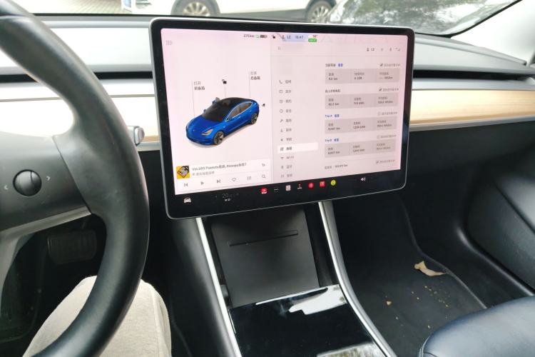 Used Tesla Model 3 2019 Long-Range Rear-Wheel-Drive Version Audio And AC Panel