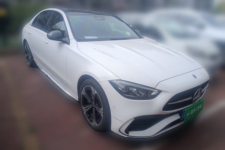 Used Mercedes-Benz C-Class 2022 C 260 L Obsidian Night Sport Edition Front Right 45 Deg
