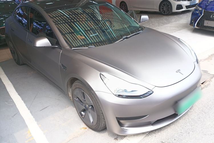 Used Tesla Model 3 2021 Standard Range Rear-Drive Upgraded Version Front Right 45 Deg