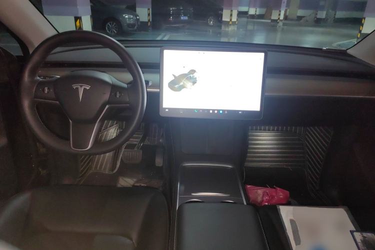 Used Tesla Model Y 2021 Standard Range Rear-Wheel Drive Version Center Console