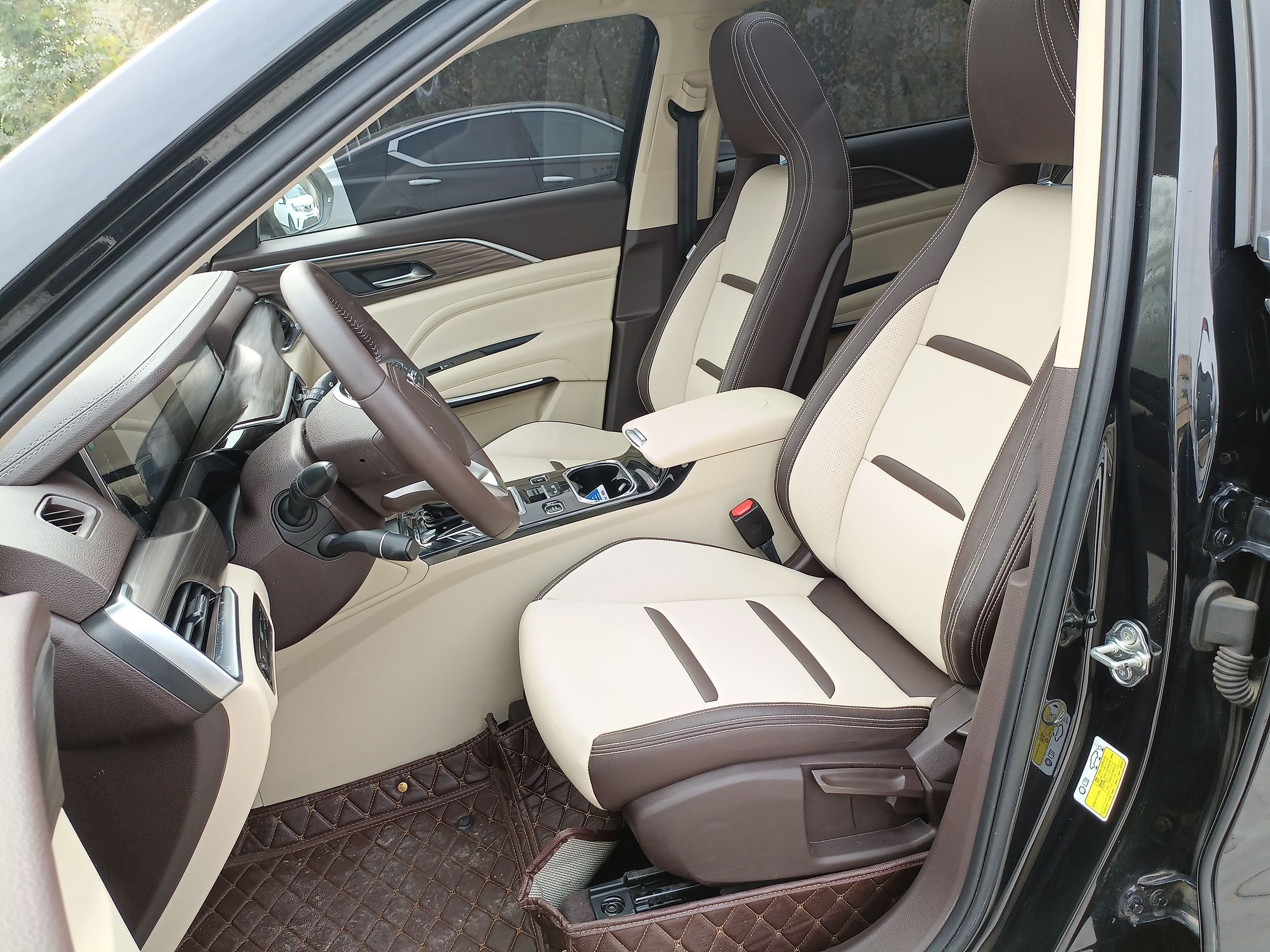 Переднее сиденье в автомобиле