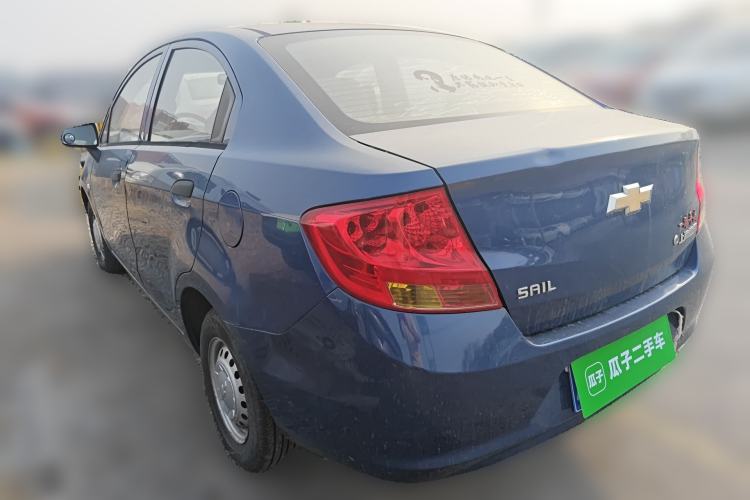 Used Chevrolet Sail 2013 Sedan 1.2L Manual Fashionable Happiness Edition Rear Left 45 Deg