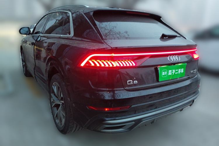 Used Audi Q8 2019 55 TFSI Luxury Dynamic Model Rear Left 45 Deg