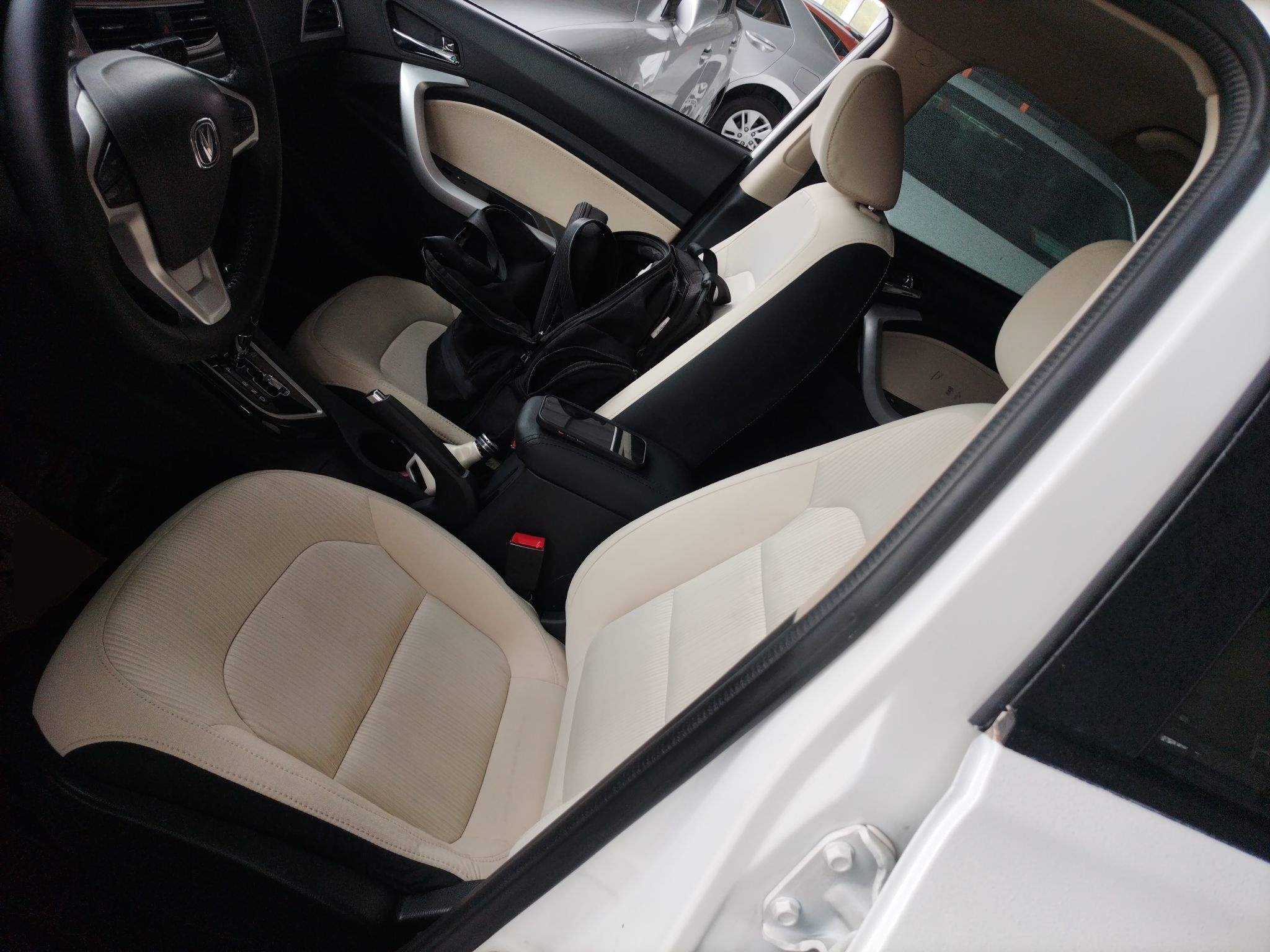 Переднее сиденье в автомобиле