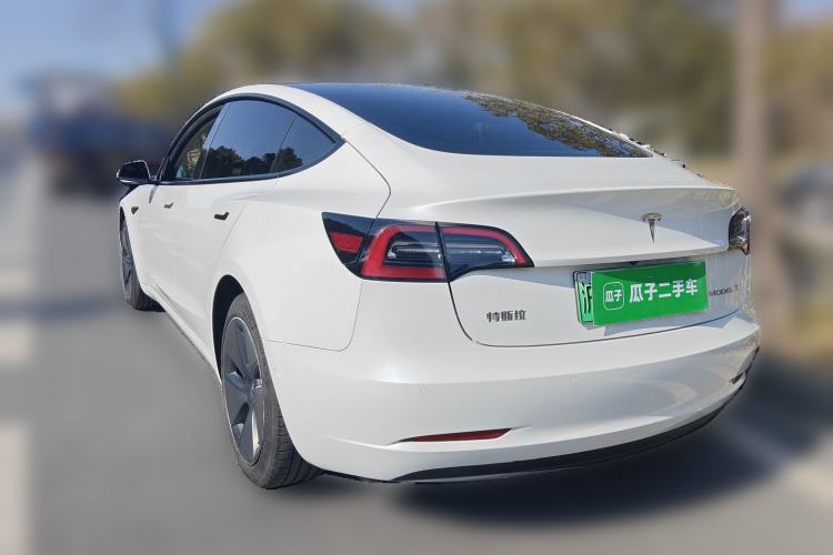 Used Tesla Model 3 2021 Standard Range Rear-Drive Upgraded Version Rear Left 45 Deg
