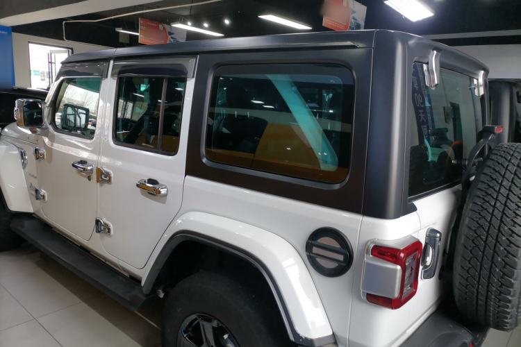 Used Jeep Wrangler 2019 2.0T Sahara Four-Door Version China VI Emission Standard Rear Left 45 Deg