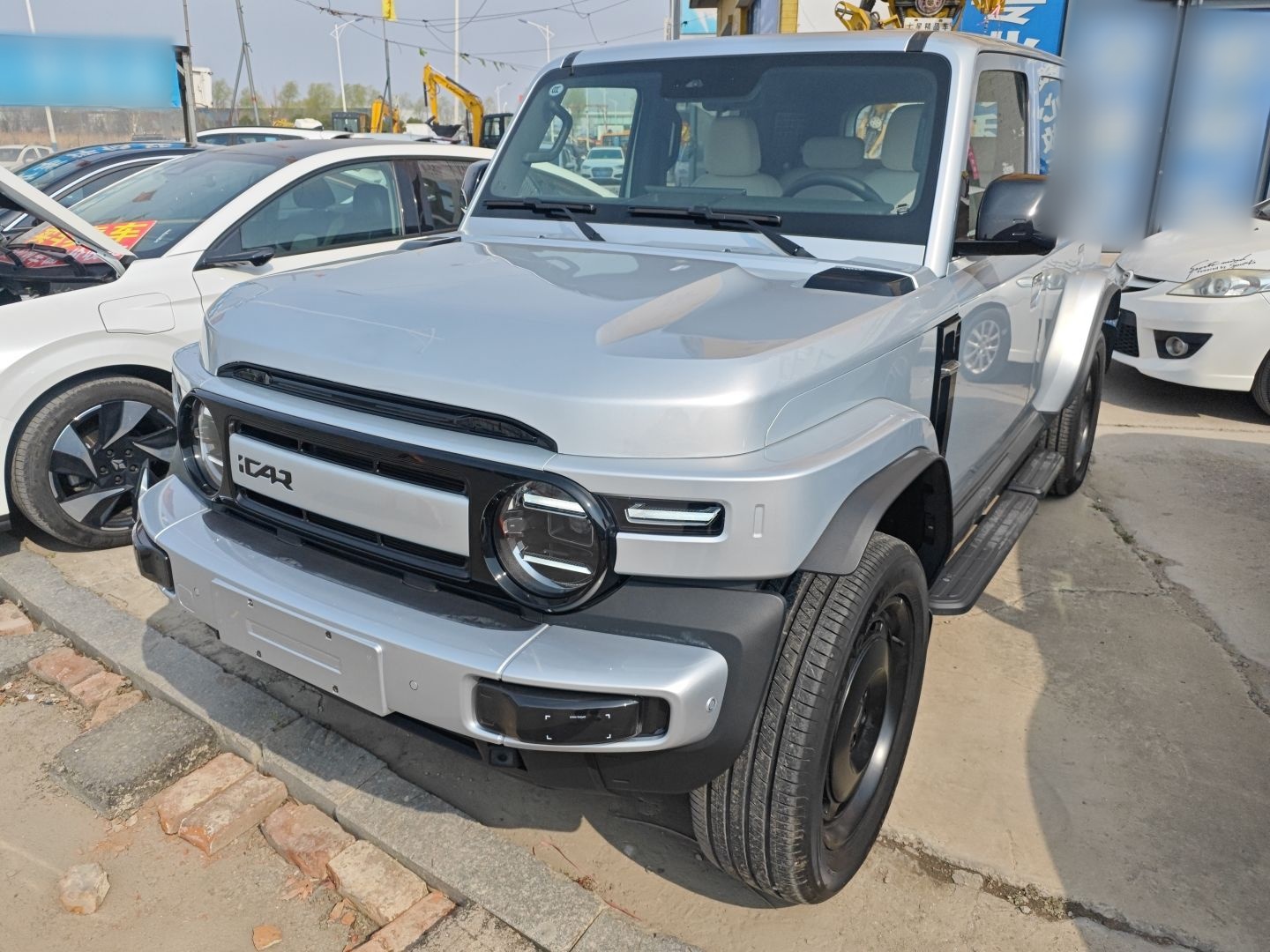 Под передней частью автомобиля