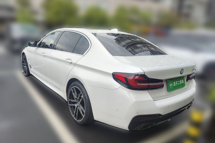 Used BMW 5 Series 2021 530Li Luxury Edition M Sport Package Rear Left 45 Deg
