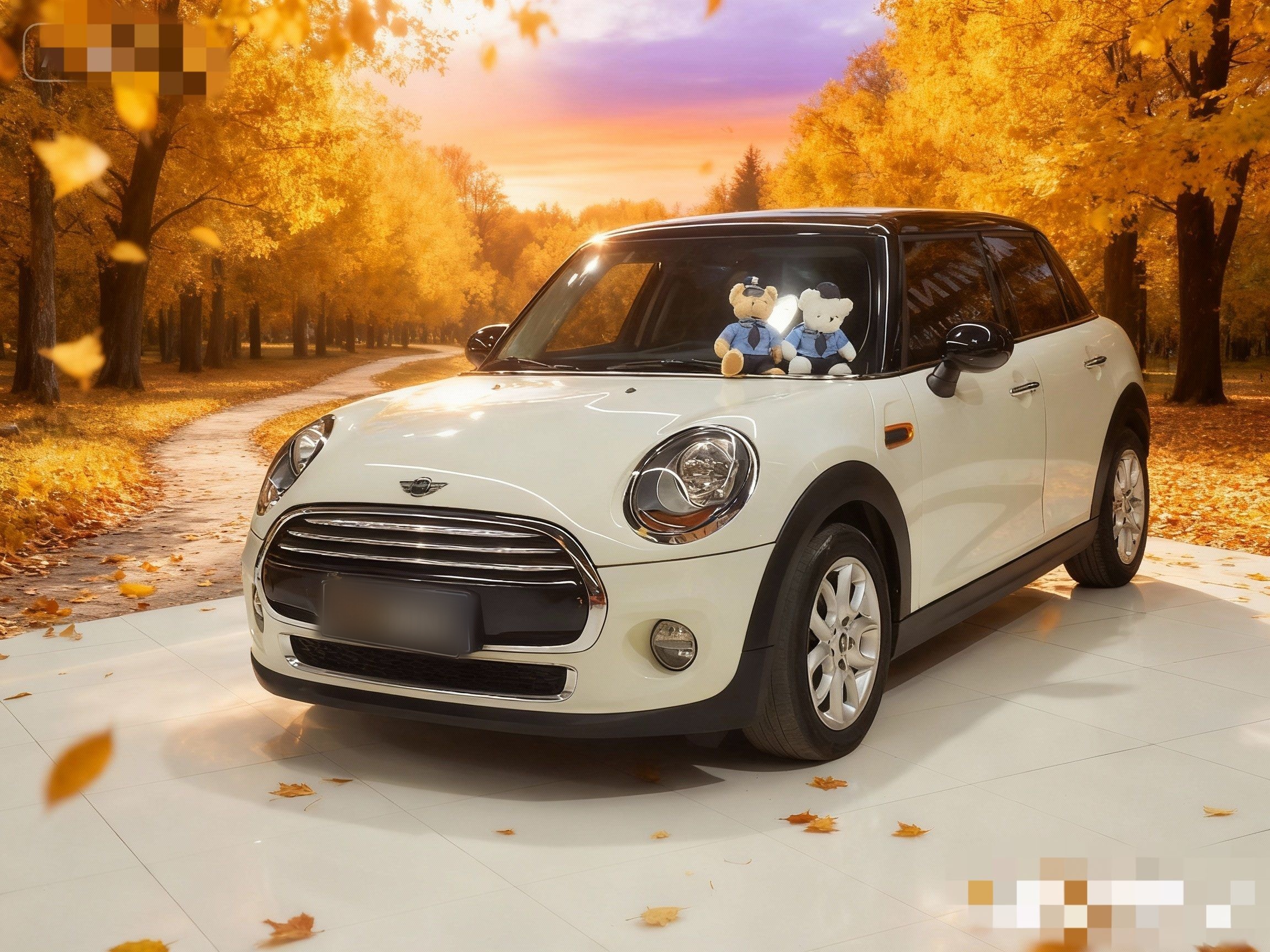 Под передней частью автомобиля