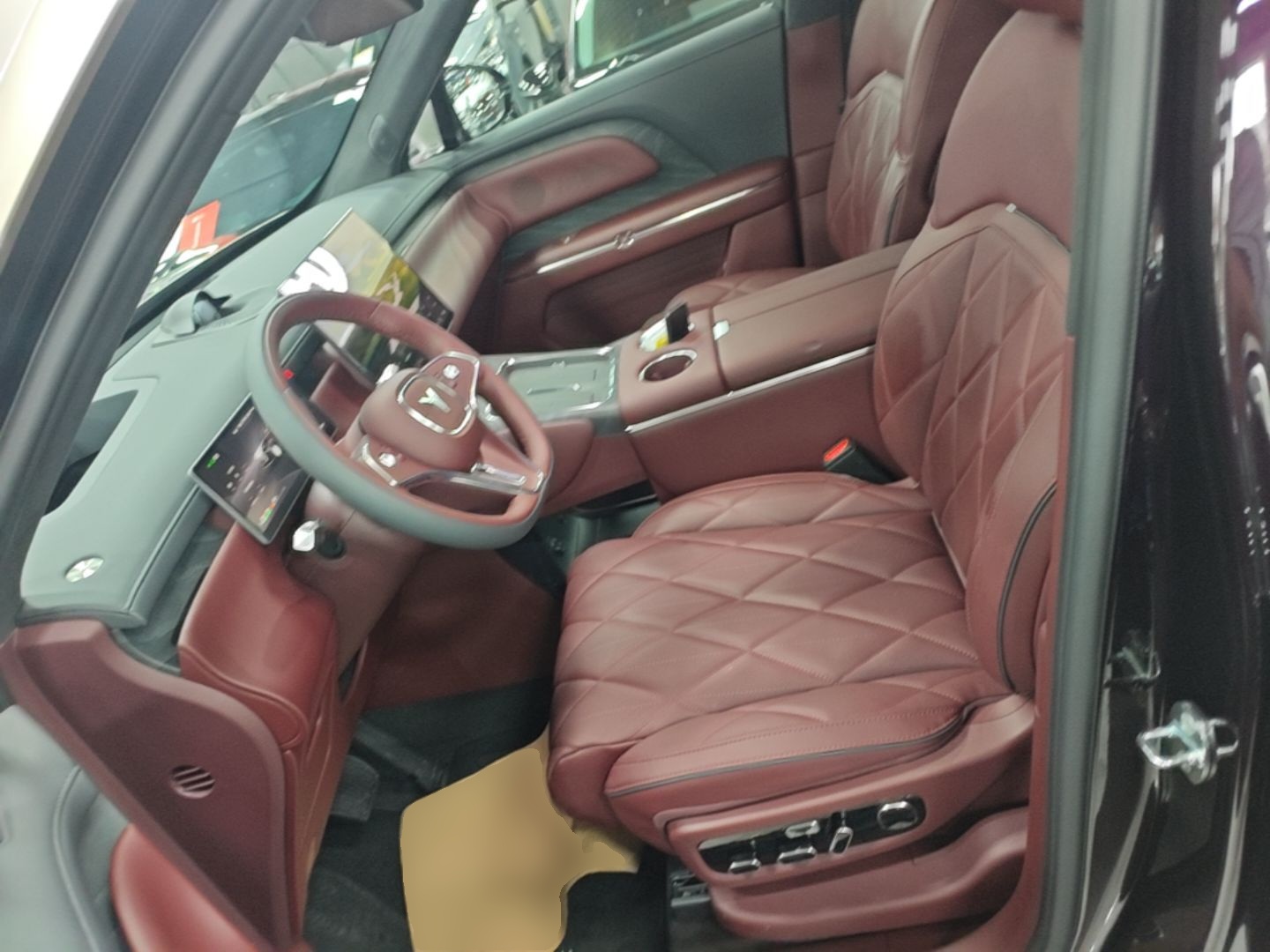 Vordere Reihe im Auto