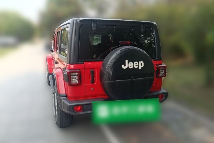 Used Jeep Wrangler 2018 2.0T Sahara Four-Door Edition Rear Left 45 Deg