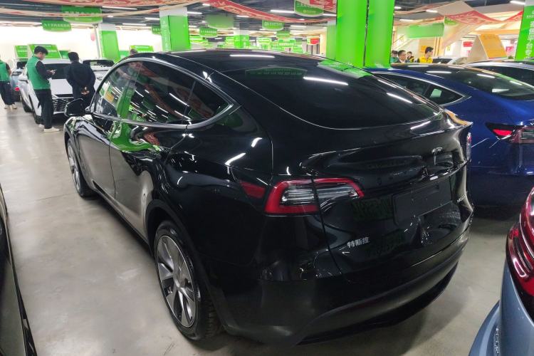 Used Tesla Model Y 2021 Standard Range Rear-Wheel Drive Version Rear Left 45 Deg
