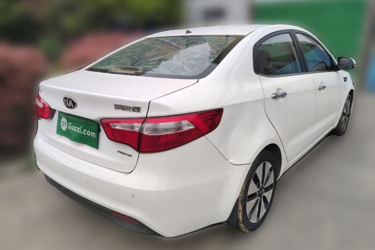 Used Kia K2 2012 Sedan 1.6L Automatic Transmission Premium Commemorative Edition Rear Right 45 Deg
