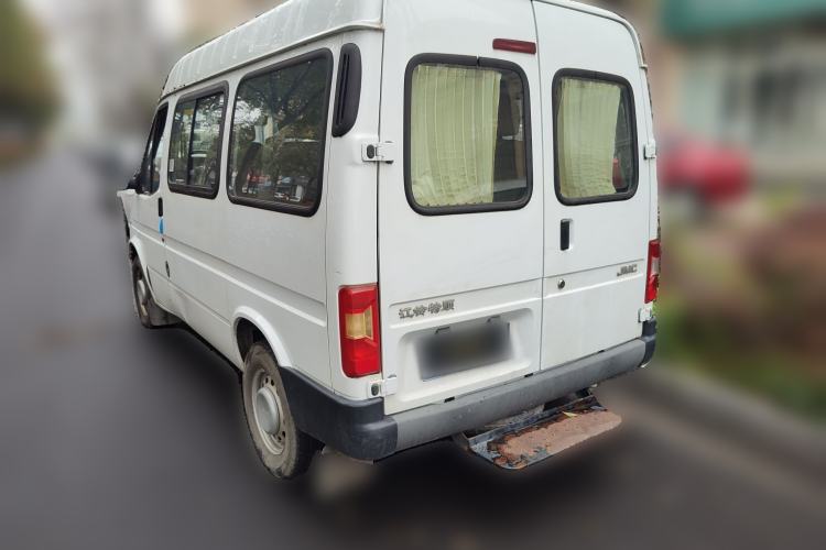 Used JMC Transit 2019 2.8T Commercial Version Intelligent Automatic Transmission Short Wheelbase Mid-Roof Design 6 Seats China VI Emission Standard – JX493 Rear Left 45 Deg