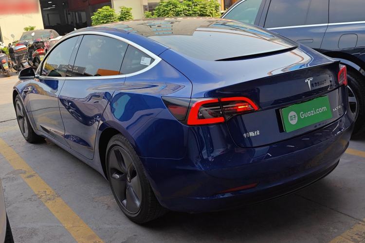 Used Tesla Model 3 2019 Standard Range Rear-Drive Upgraded Version Rear Left 45 Deg