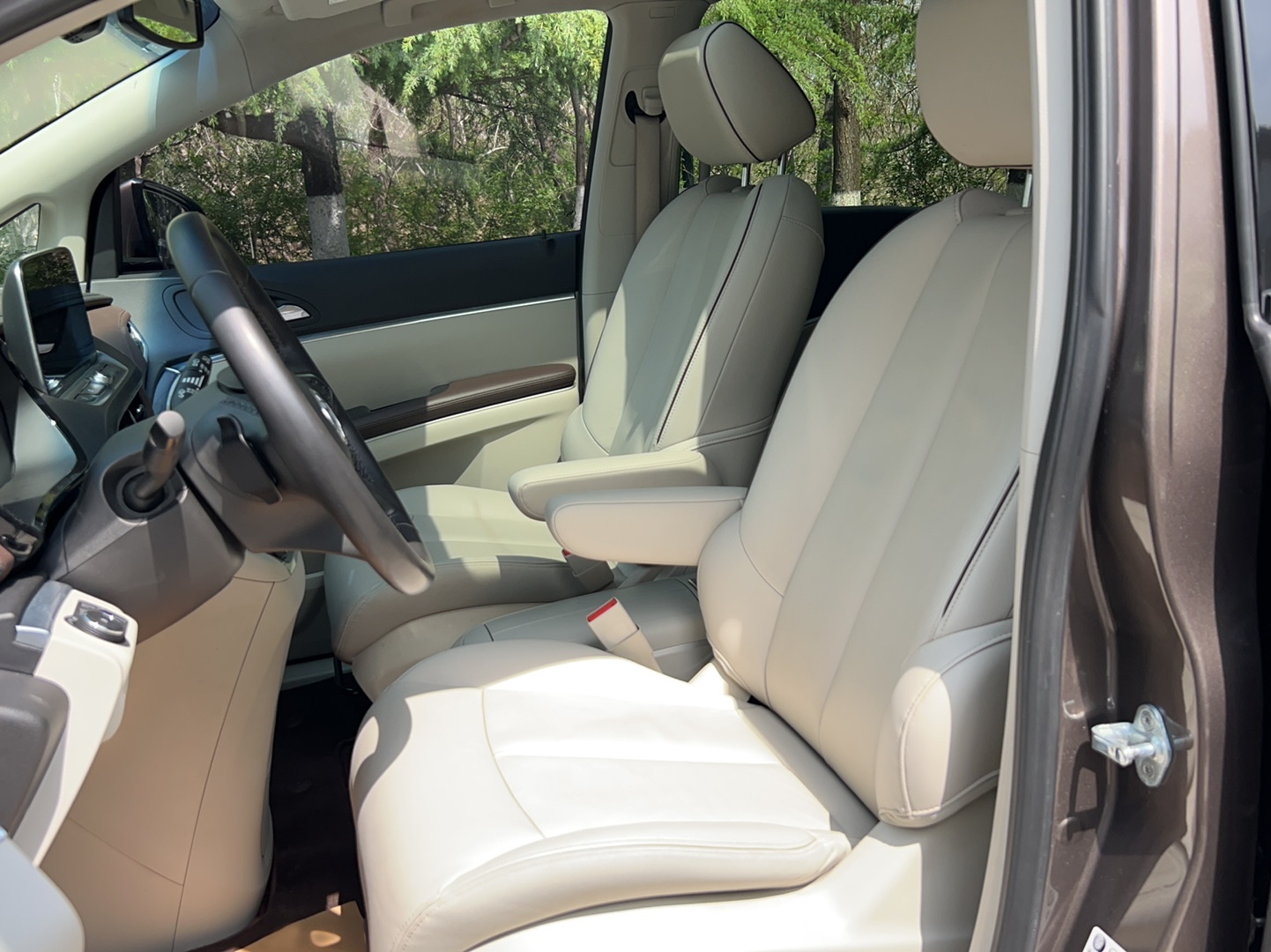 Переднее сиденье в автомобиле