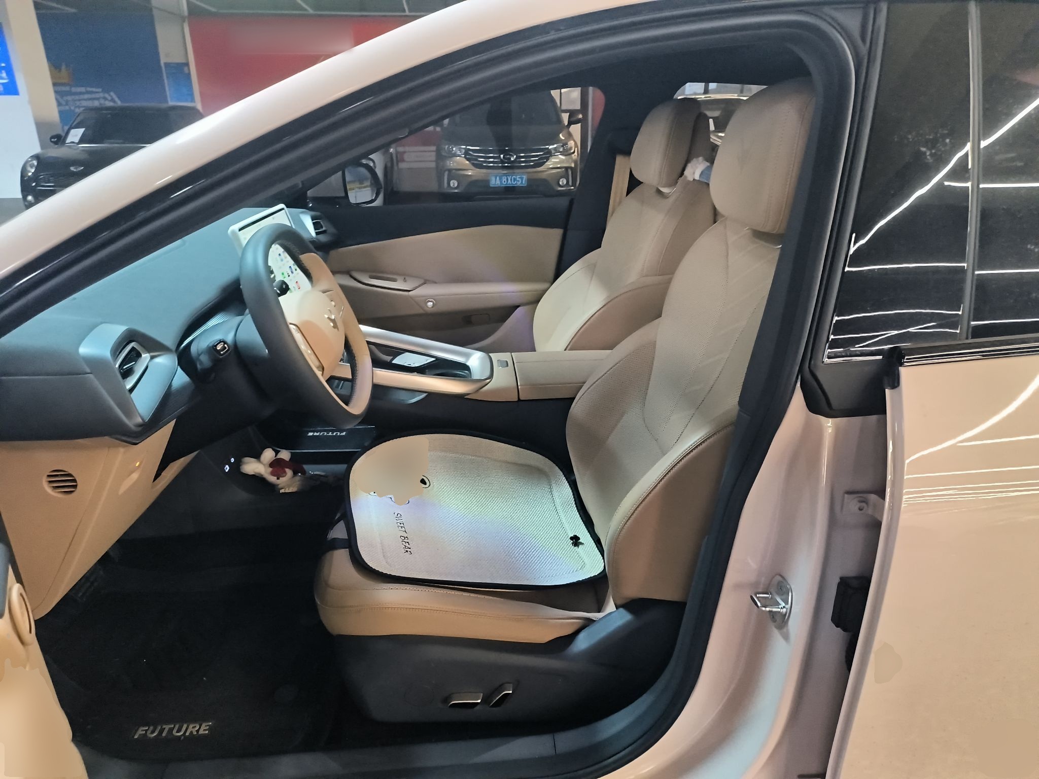 Переднее сиденье в автомобиле