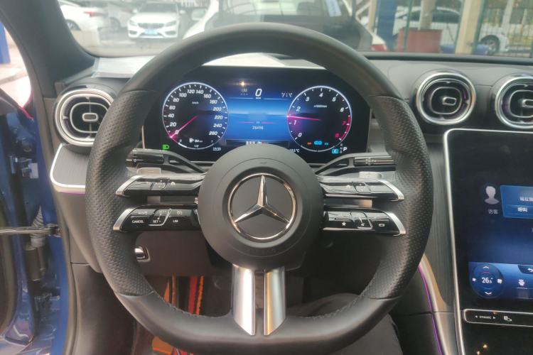 Used Mercedes-Benz C-Class 2022 C 260 L Obsidian Night Sport Edition Steering Wheel