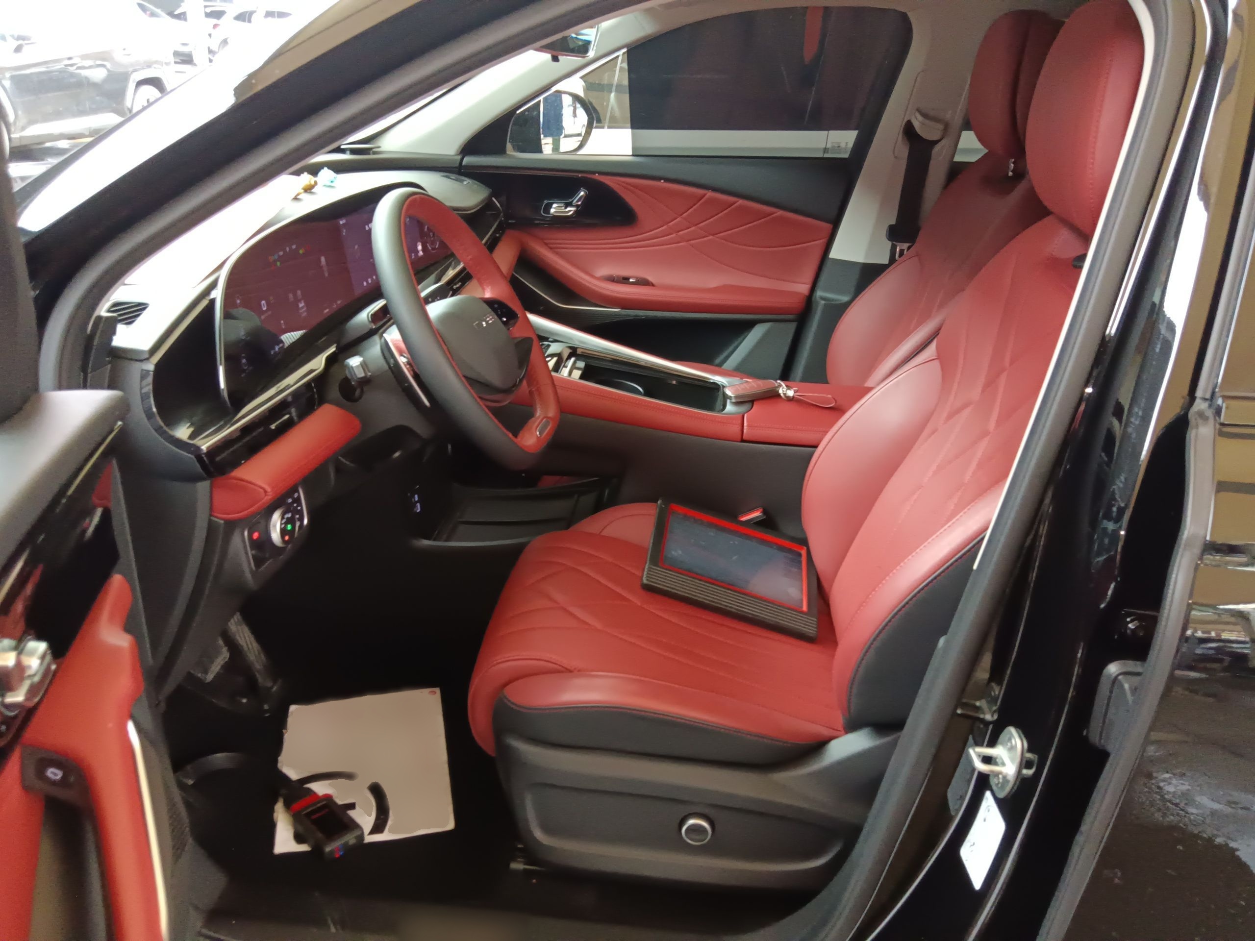 Переднее сиденье в автомобиле