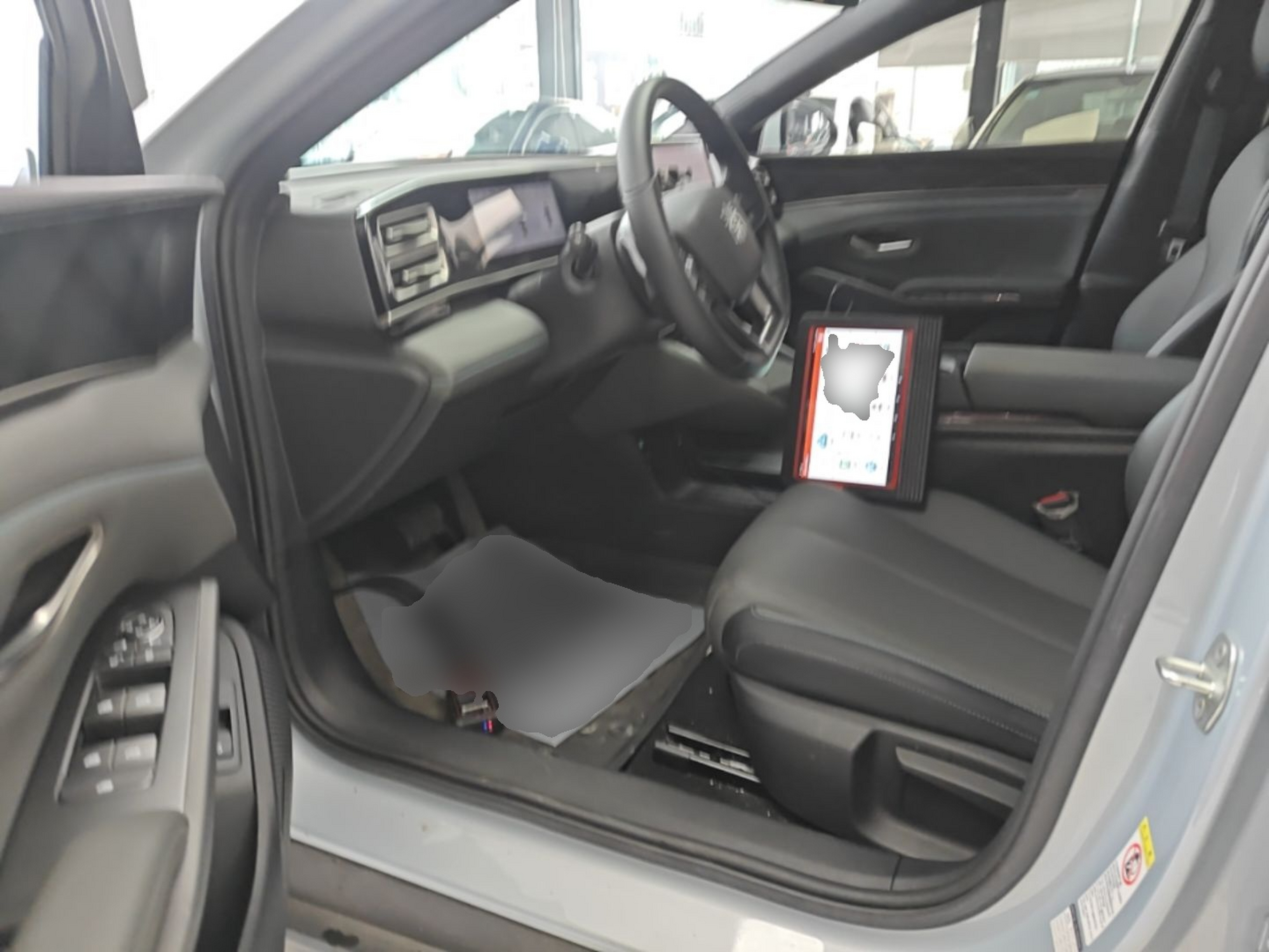 Vordere Reihe im Auto