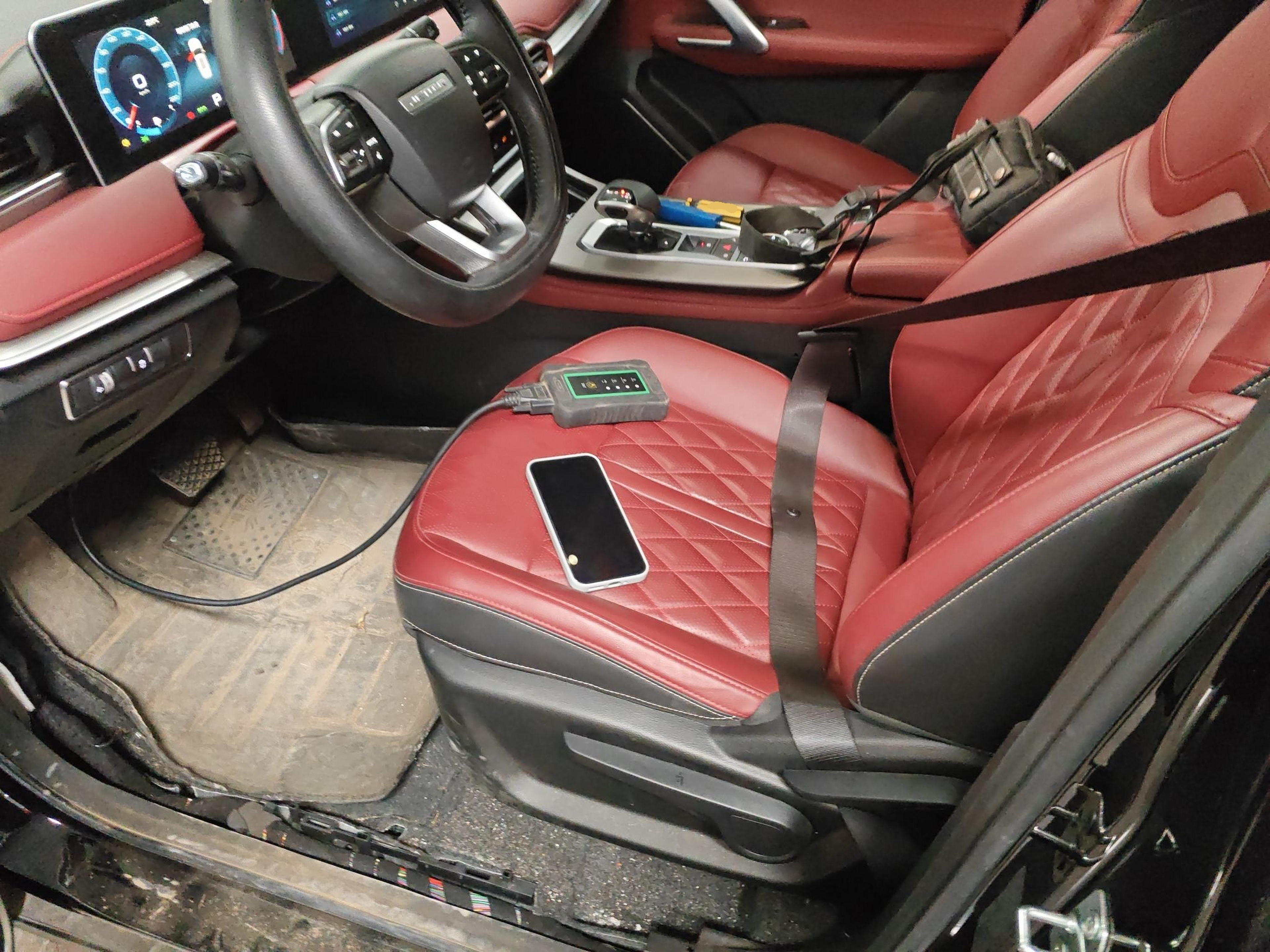 Переднее сиденье в автомобиле