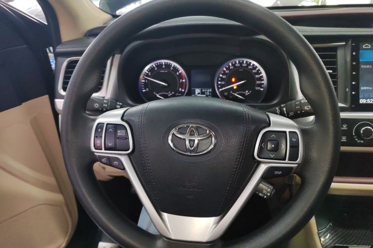 Used Toyota Highlander 2015 2.0T Four-Wheel Drive Elite Edition 7-Seater Steering Wheel