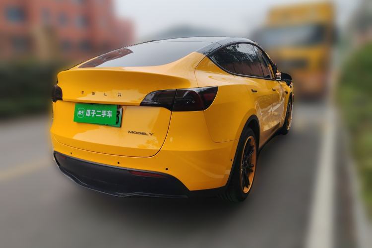 Used Tesla Model Y 2021 Standard Range Rear-Wheel Drive Version Rear Right 45 Deg