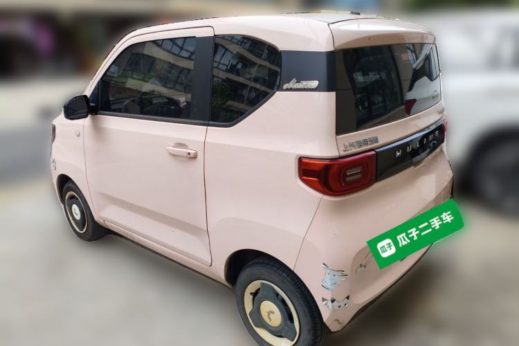 Used Wuling Hongguang MINIEV 2021 Macaron Fashion Model Lithium Iron Phosphate Rear Left 45 Deg
