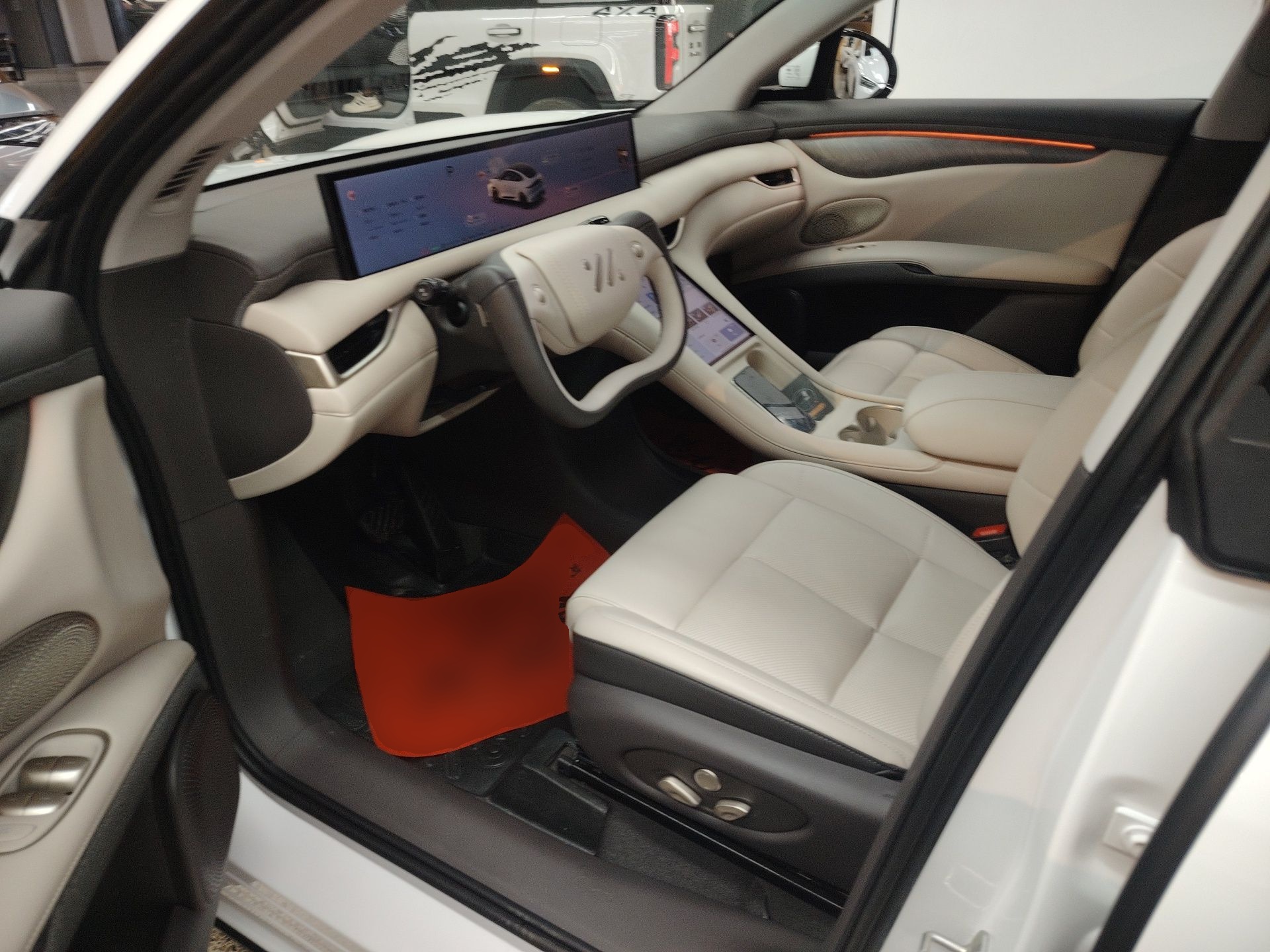 Переднее сиденье в автомобиле