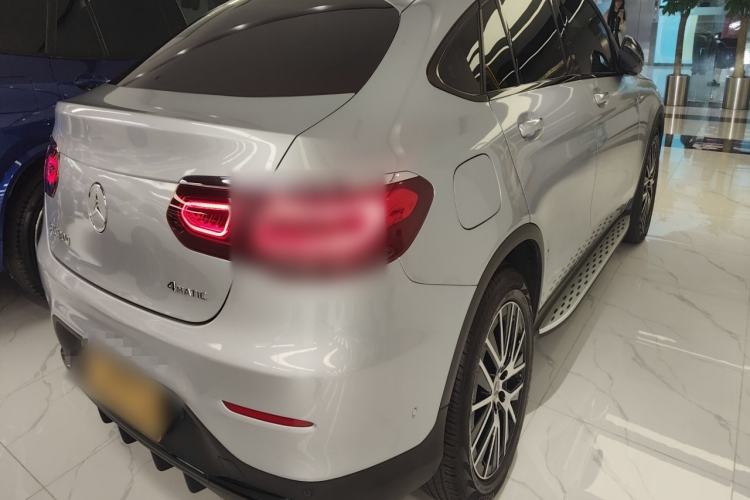 Used Mercedes-Benz GLC Coupe 2021 GLC 300 4MATIC Coupe SUV Rear Right 45 Deg