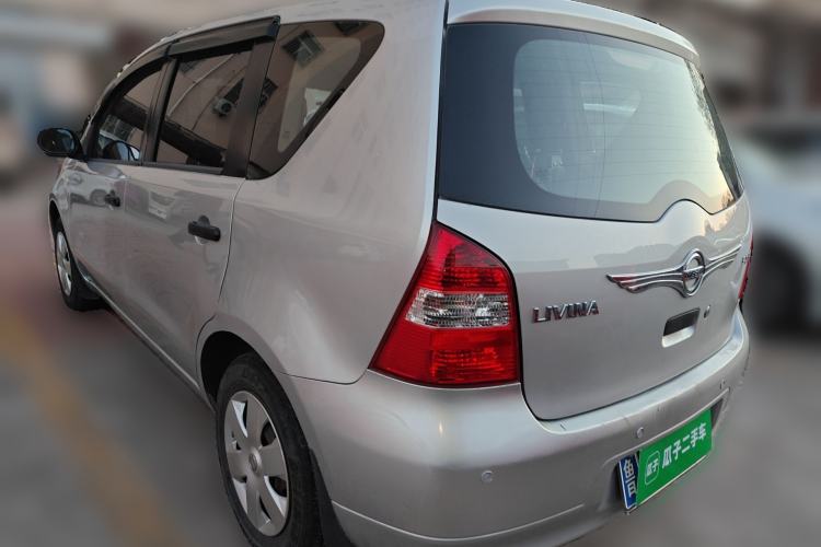 Used Nissan Livina 2010 Jingyue Edition 1.6L Manual All-Around Model Rear Left 45 Deg