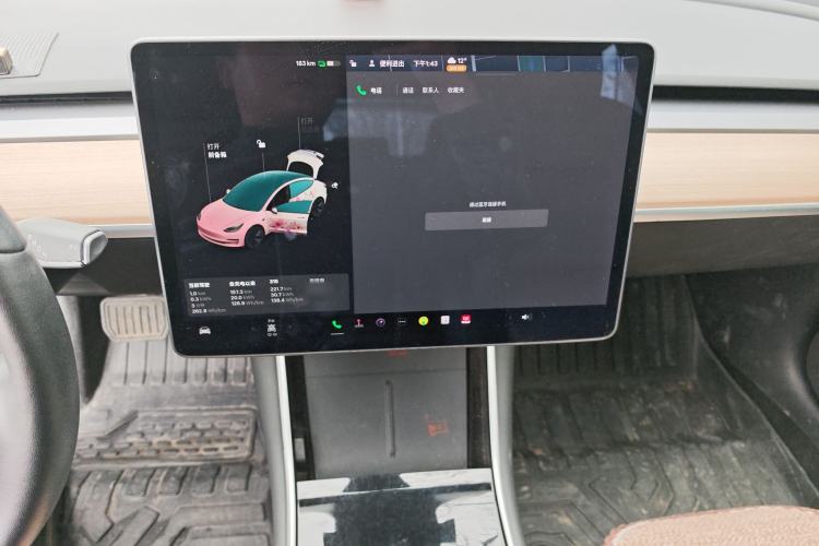 Used Tesla Model 3 2020 Standard Range Rear-Wheel Drive Upgraded Version Audio And AC Panel