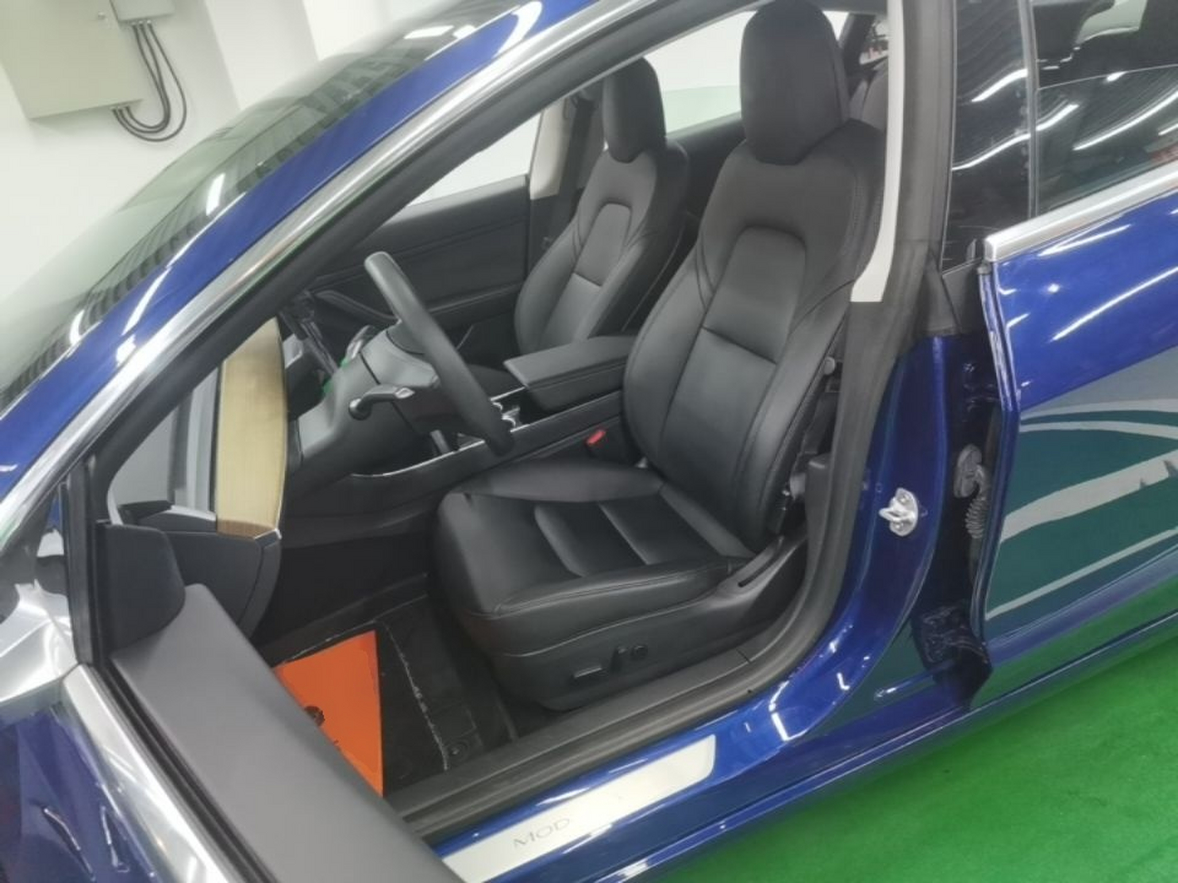 Vordere Reihe im Auto