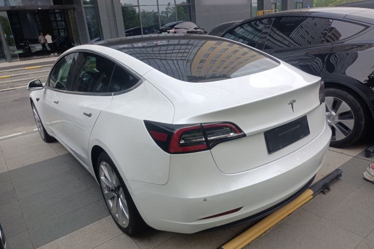 Used Tesla Model 3 2019 Long-Range Rear-Wheel-Drive Version Rear Left 45 Deg