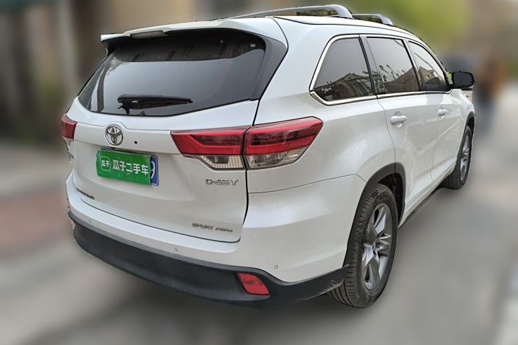 Used Toyota Highlander 2021 2.0T Four-Wheel Drive Prestige Version 7 Seats Rear Right 45 Deg