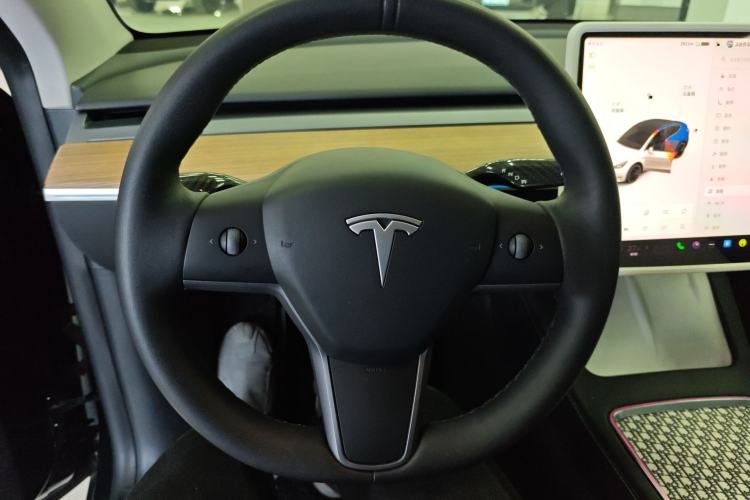 Used Tesla Model Y 2021 Standard Range Rear-Wheel Drive Version Steering Wheel