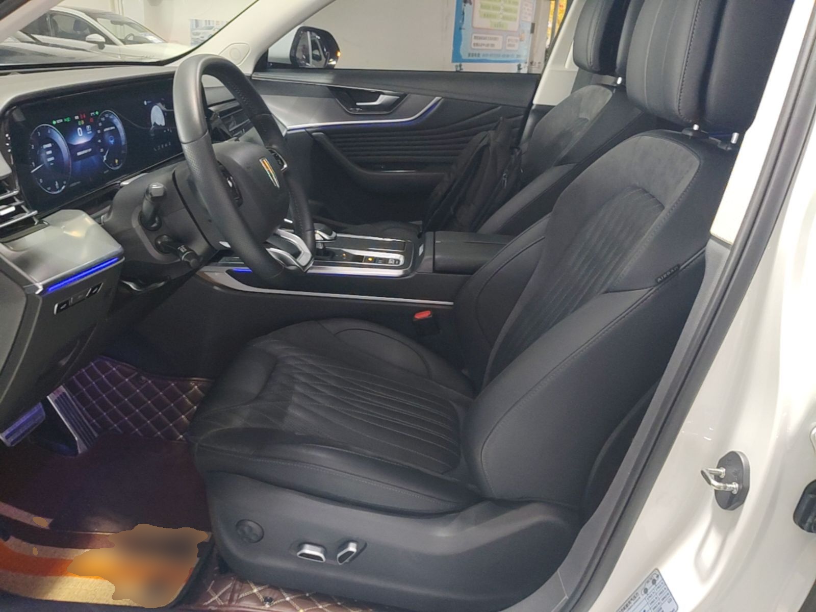 Vordere Reihe im Auto