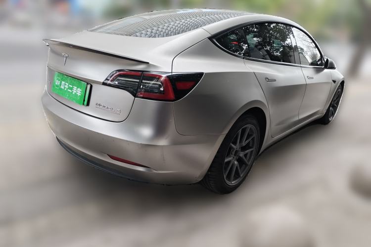 Used Tesla Model 3 2021 Standard Range Rear-Drive Upgraded Version Rear Right 45 Deg