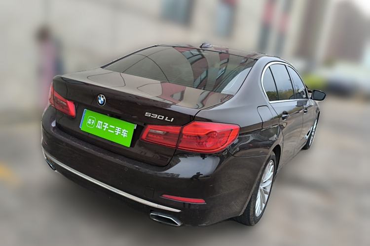 Used BMW 5 Series 2019 530Li Leading Model Luxury Package Rear Right 45 Deg