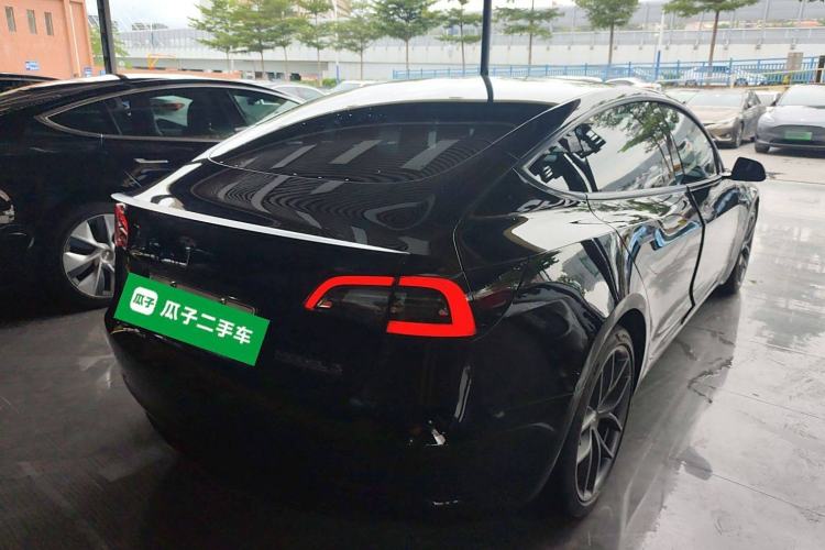 Used Tesla Model 3 2021 Performance High-Performance All-Wheel-Drive Version Rear Right 45 Deg