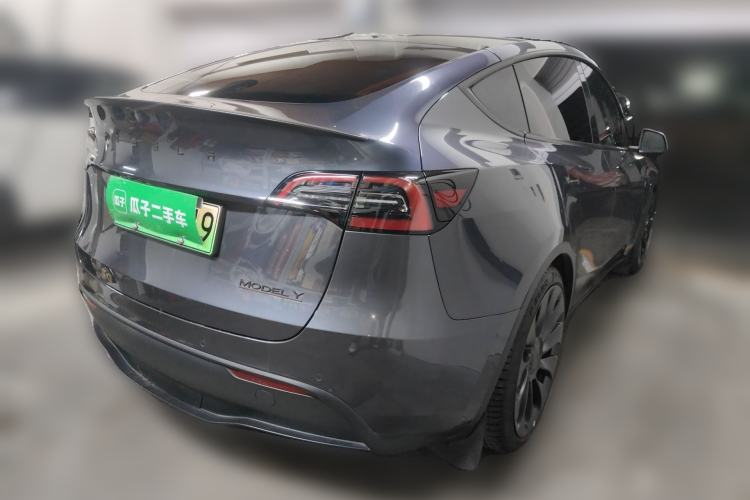 Used Tesla Model Y 2022 Performance High-Performance All-Wheel-Drive Version Rear Right 45 Deg