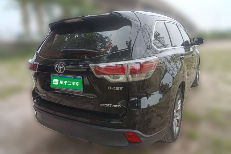 Used Toyota Highlander 2017 2.0T Four-Wheel Drive Luxury Edition 7 Seats Rear Right 45 Deg